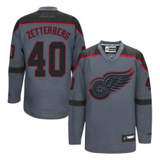 Detroit Red Wings Henrik Zetterberg #40 Charcoal Cross Check Fashion Jersey