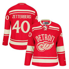 Women's Detroit Red Wings Henrik Zetterberg #40 Red 2014 Winter Classic Jersey