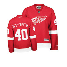 Women's Detroit Red Wings Henrik Zetterberg #40 Red Home Jersey