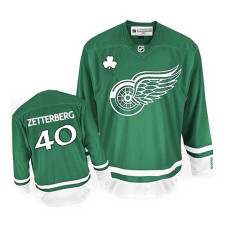 Detroit Red Wings Henrik Zetterberg #40 Green St. Patrick's Day Jersey