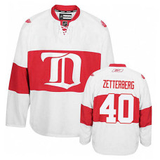 Detroit Red Wings Henrik Zetterberg #40 White Alternate Authentic Jersey