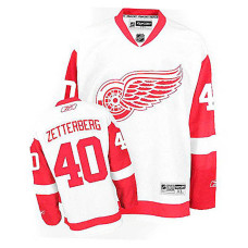 Detroit Red Wings Henrik Zetterberg #40 White Away Authentic Jersey