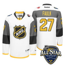 Carolina Hurricanes Justin Faulk #27 White 2016 All-Star Premier Jersey