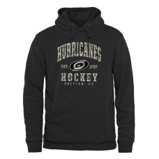 Carolina Hurricanes Black Camo Stack Fleece Pullover Hoodie