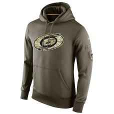 Carolina Hurricanes Olive Salute To Service Pullover Hoodie