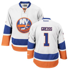 New York Islanders Thomas Greiss #1 White Away Premier Jersey