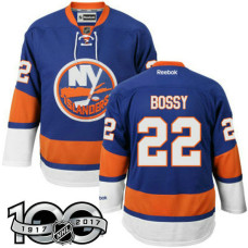 New York Islanders #22 Mike Bossy Royal Blue 100 Greatest Player Jersey