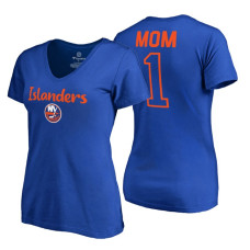 New York Islanders 2018 Fanatics Mother's Day Number 1 Mom T-Shirt Royal