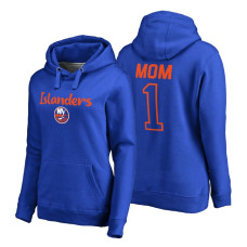 New York Islanders 2018 Fanatics Mother's Day Number 1 Mom Pullover Hoodie Royal