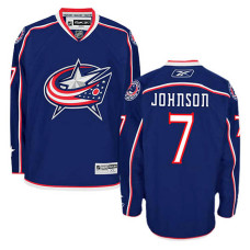 Columbus Blue Jackets Jack Johnson #7 Navy Blue Home Jersey