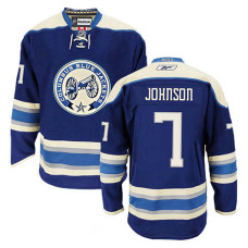 Columbus Blue Jackets Jack Johnson #7 Navy Blue Alternate Jersey