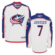 Columbus Blue Jackets Jack Johnson #7 White Away Jersey