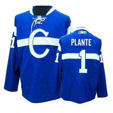 Montreal Canadiens Jacques Plante #1 Blue Alternate Jersey