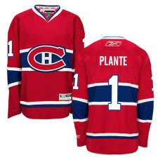 Montreal Canadiens Jacques Plante #1 Red Home Jersey