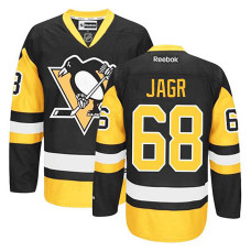 Pittsburgh Penguins Jaromir Jagr #68 Black/Gold Alternate Jersey