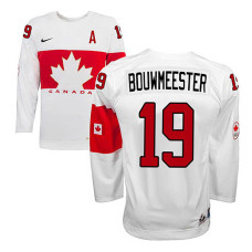 Canada Team Jay Bouwmeester #19 White Home Premier Olympic Jersey