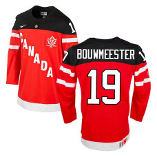 Canada Team Jay Bouwmeester #19 Red 100th Anniversary Premier Olympic Jersey