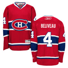 Montreal Canadiens Jean Beliveau #4 Red Home Jersey