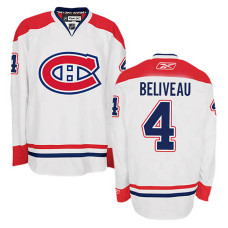 Montreal Canadiens Jean Beliveau #4 White Away Jersey