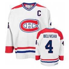 Montreal Canadiens Jean Beliveau #4 White Jersey