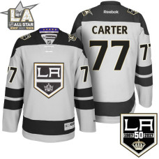 Jeff Carter #77 Los Angeles Kings Gray 50th Anniversary Jersey