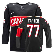 Women's Canada Team Jeff Carter #77 Black Premier Olympic Jersey