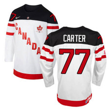 Canada Team Jeff Carter #77 White 100th Anniversary Premier Olympic Jersey