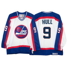 Winnipeg Jets Bobby Hull #9 White CCM Vintage Throwback Jersey