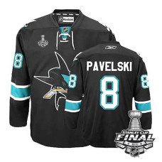 San Jose Sharks Joe Pavelski #8 Black 2016 Stanley Cup Alternate Finals Jersey