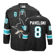 Women's San Jose Sharks Joe Pavelski #8 Black Alternate Jersey