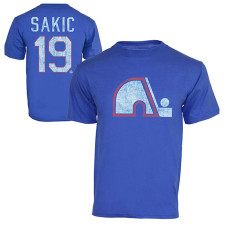 Colorado Avalanche Joe Sakic #19 Royal Blue Alumni Player Vintage Heathered T-Shirt