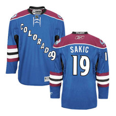 Youth Colorado Avalanche Joe Sakic #19 Blue Alternate With Jersey 2022 Stanley Cup Champions Patch