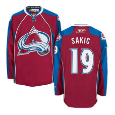 Colorado Avalanche Joe Sakic #19 Burgundy Red Home With Jersey 2022 Stanley Cup Champions Patch