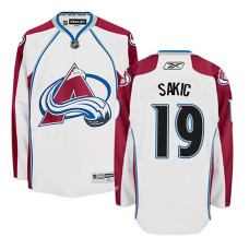 Colorado Avalanche Joe Sakic #19 White Away With Jersey 2022 Stanley Cup Champions Patch