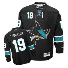 San Jose Sharks Joe Thornton #19 Black Alternate Authentic Jersey