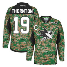 San Jose Sharks Joe Thornton #19 Camo Veteran's Day Jersey