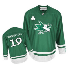 San Jose Sharks Joe Thornton #19 Green St. Patrick's Day Jersey