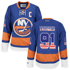 New York Islanders John Tavares #91 Blue American Flag Jersey