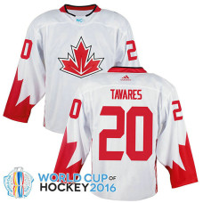 Canada Team John Tavares #20 White 2016 World Cup Jersey