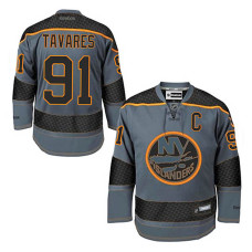 New York Islanders John Tavares #91 Charcoal Cross Check Fashion Jersey