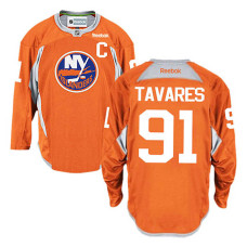 New York Islanders John Tavares #91 Orange Practice Jersey