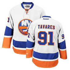 New York Islanders John Tavares #91 White Away Authentic Jersey