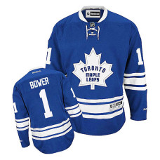 Toronto Maple Leafs Johnny Bower #1 Royal Blue Alternate Jersey