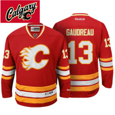 Johnny Gaudreau #13 Calgary Flames Red Throwback Alternate Jersey