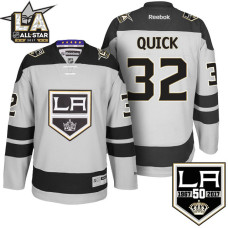 Jonathan Quick #32 Los Angeles Kings Gray 50th Anniversary Jersey