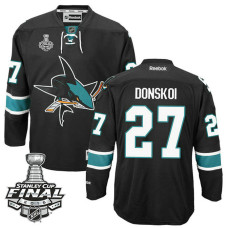 San Jose Sharks Joonas Donskoi #27 Black 2016 Stanley Cup Alternate Champions Jersey