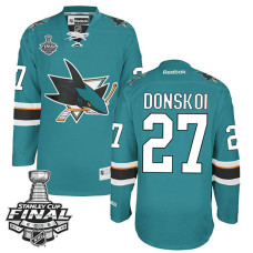 San Jose Sharks Joonas Donskoi #27 Teal 2016 Stanley Cup Home Champions Jersey