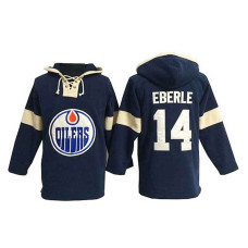 Edmonton Oilers Jordan Eberle #14 Navy Blue Pullover Hoodie