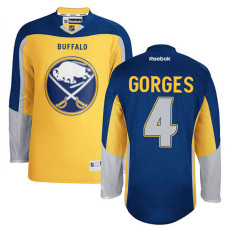 Buffalo Sabres Josh Gorges #4 Gold Alternate Jersey