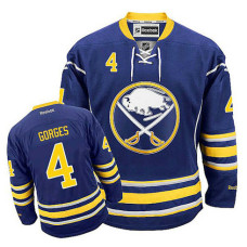 Buffalo Sabres Josh Gorges #4 Navy Blue Home Jersey